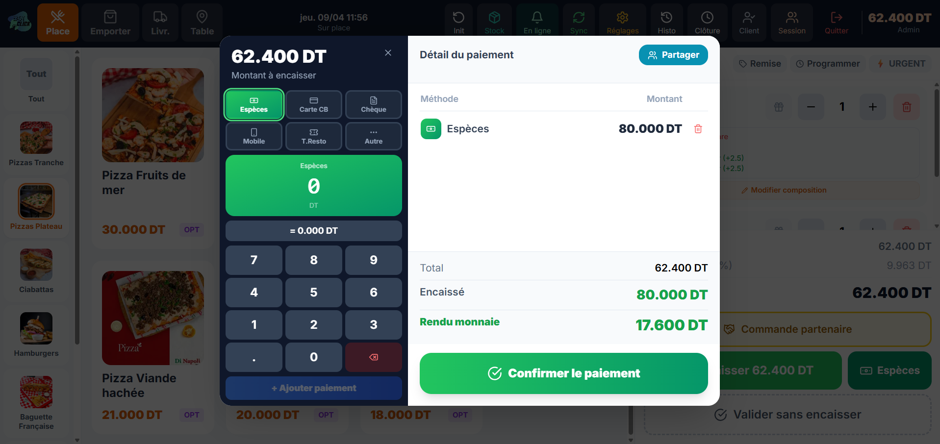 EasyResto — vue 6